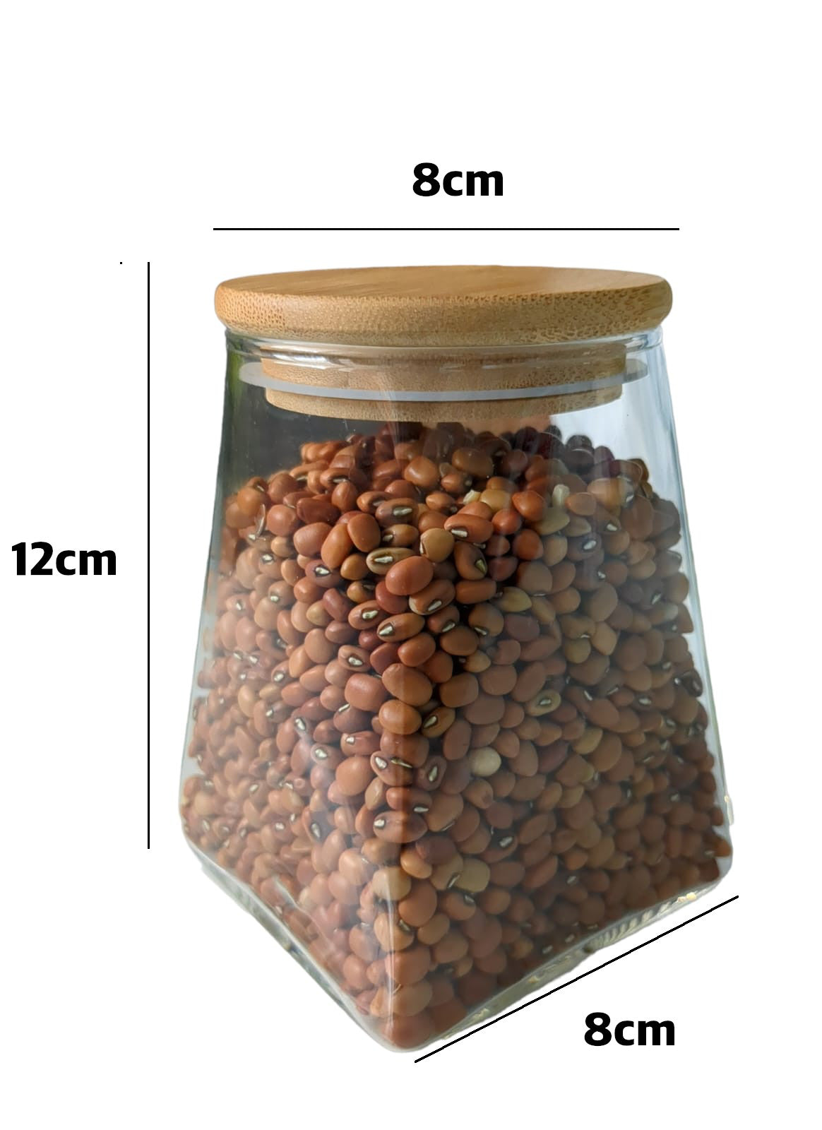 550ml Pyramid Glass Jars(Set of 2)