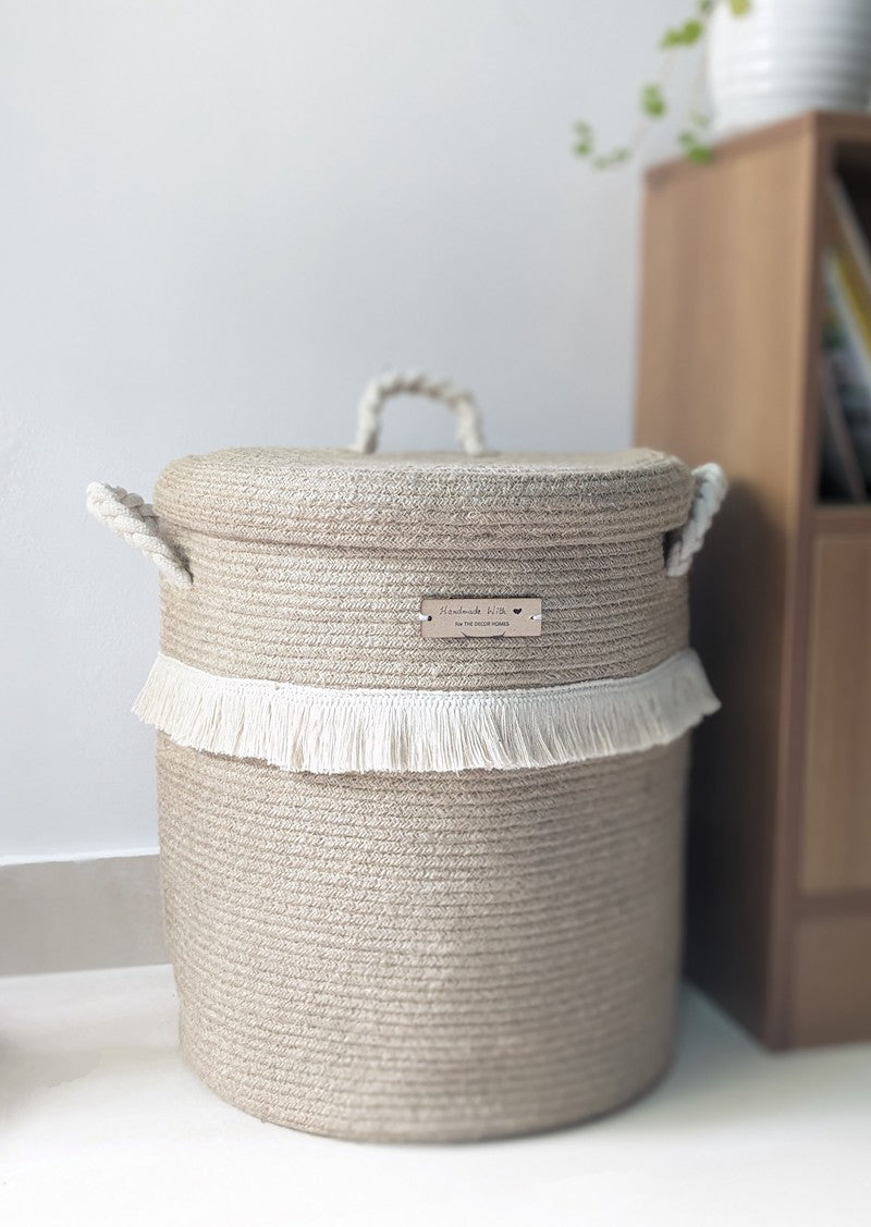 Jute Laundry Basket
