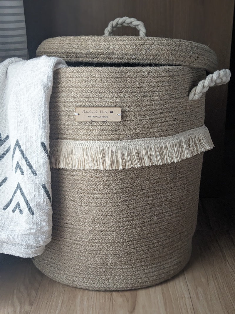 Jute Laundry Basket