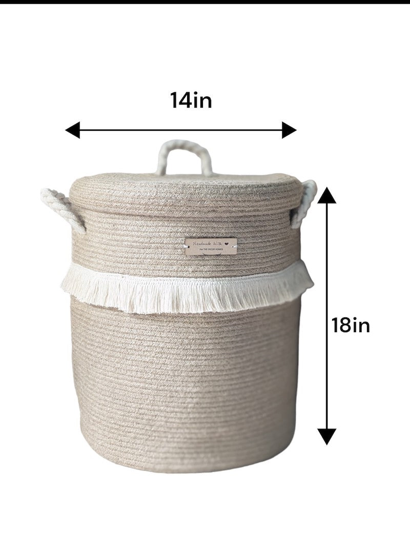 Jute Laundry Basket