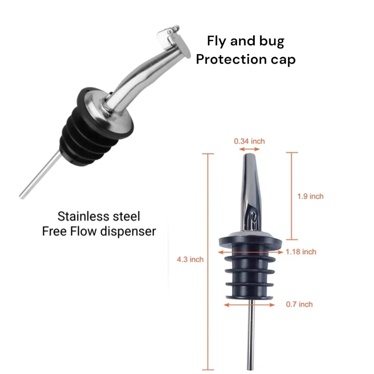 500ml Oil Dispenser With Tray (Set of 2)