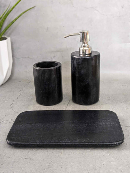 Black Marble Bath Set (4pcs)