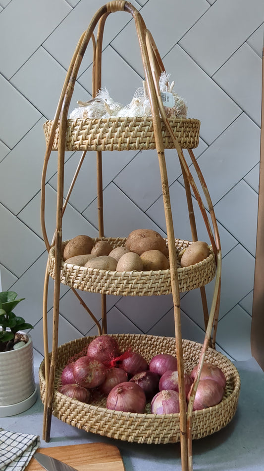 3-Tier Cane Stand(White)