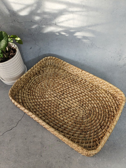 Cane Rectangular Tray