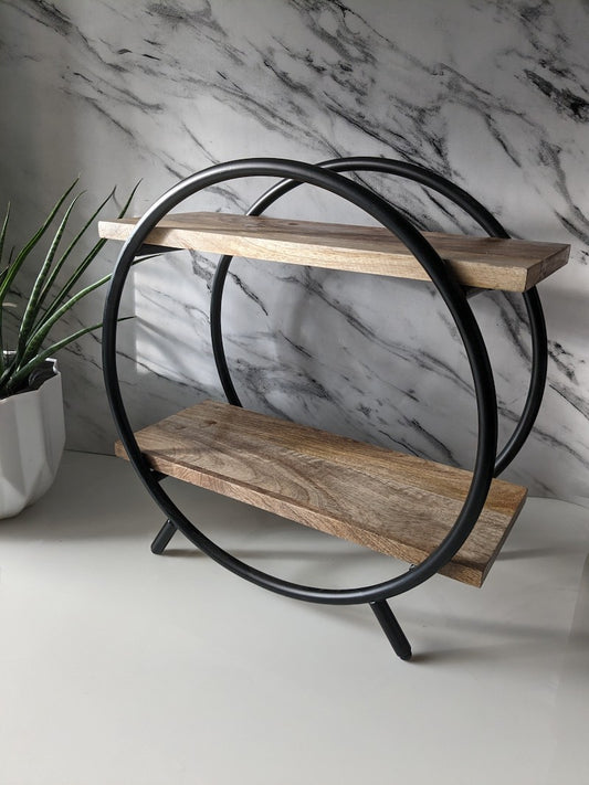 Circular Spacesaver Metal Wood Stand