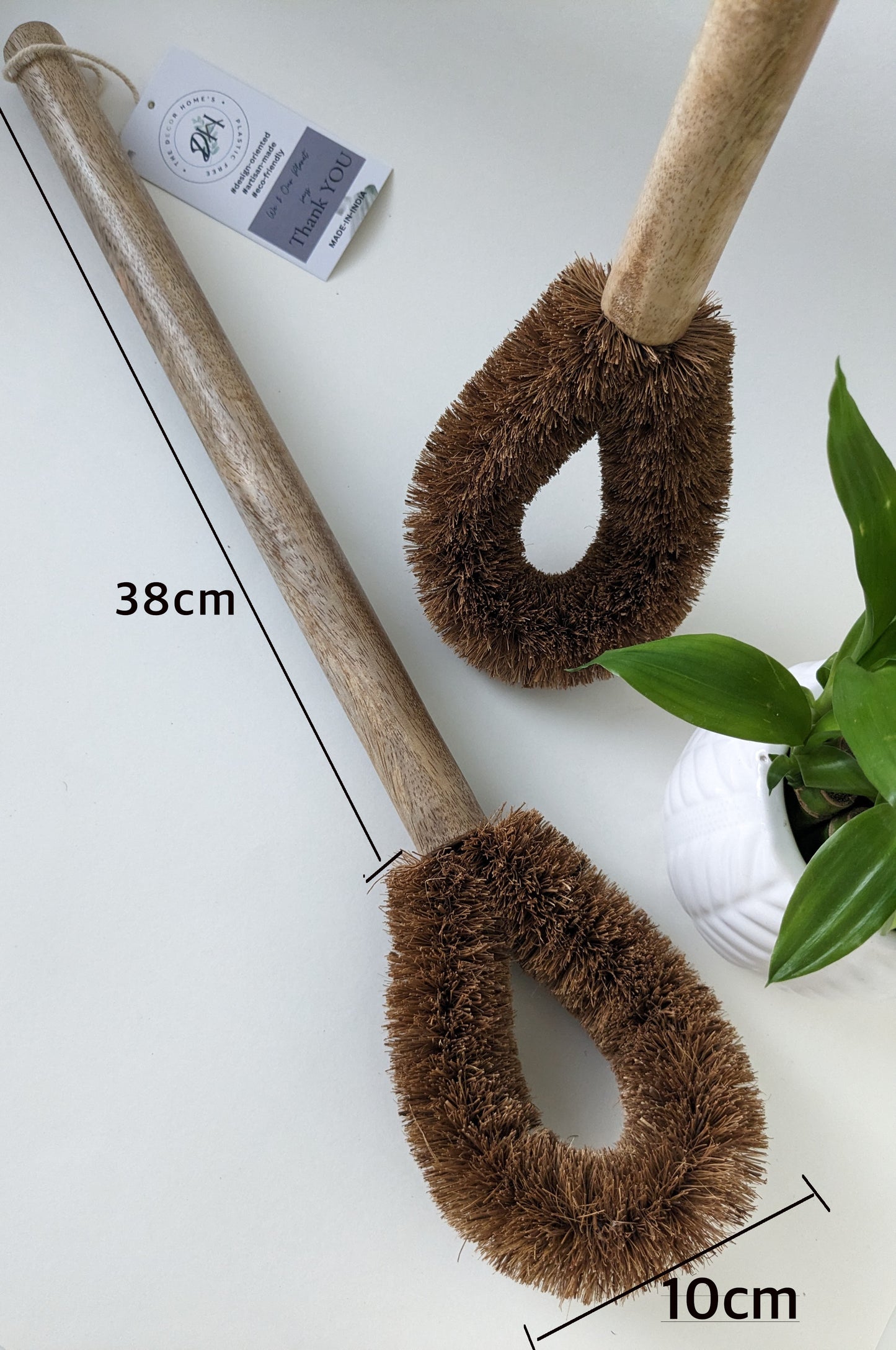 Coir and Mango Wood Toilet Brush(1 Brush)